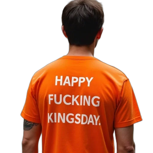 staff, man, wearing, orange transparent PNG cut-out