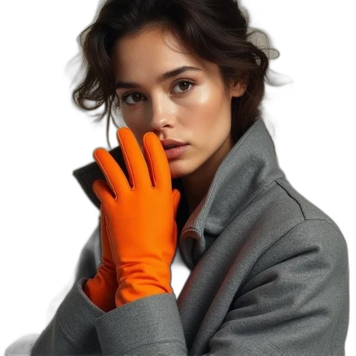 jacket, photorealistic, oil painting, neon transparent PNG cut-out