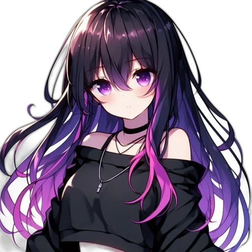 hair, jacket, dress, staff transparent PNG cut-out