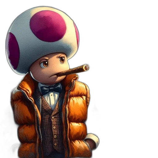 hat, jacket, staff, concept art transparent PNG cut-out