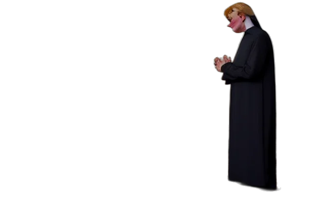 jacket, staff, dress, weapon transparent PNG cut-out