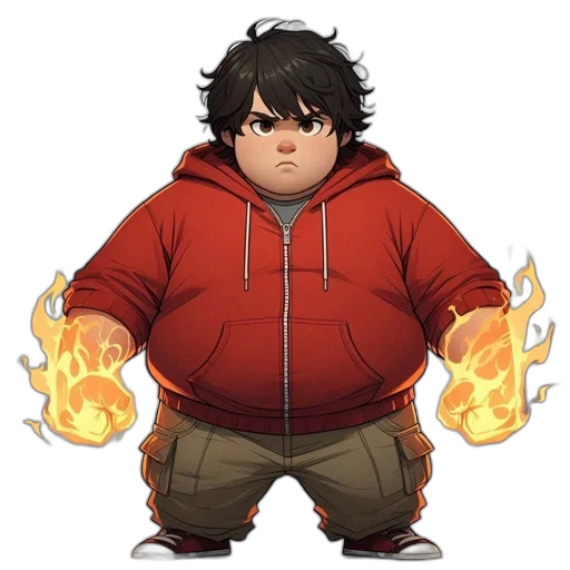 jacket, staff, weapon, creature transparent PNG cut-out