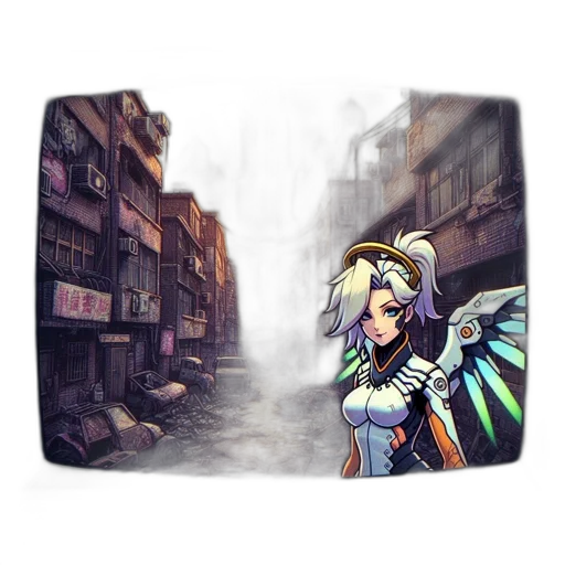 umbrella, dragon, jacket, fantasy art transparent PNG cut-out