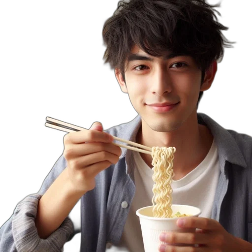 food, staff, face, photorealistic transparent PNG cut-out