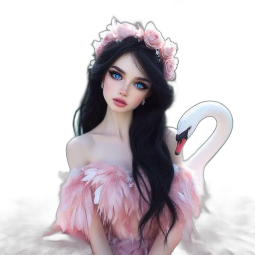 dress, creature, fantasy art, photorealistic transparent PNG cut-out