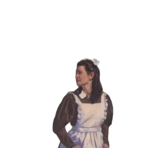 dress, jacket, staff, face transparent PNG cut-out