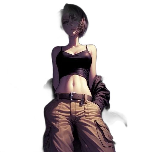 jacket, dress, staff, robot transparent PNG cut-out