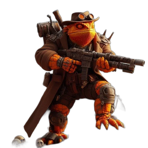 weapon, animal, robot, staff transparent PNG cut-out