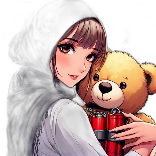 animal, face, pixel art, anime transparent PNG cut-out