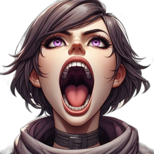 face, anime, concept art, comic book art transparent PNG cut-out