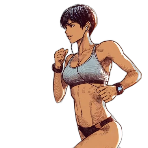 concept art, watercolor, comic book art, anime transparent PNG cut-out