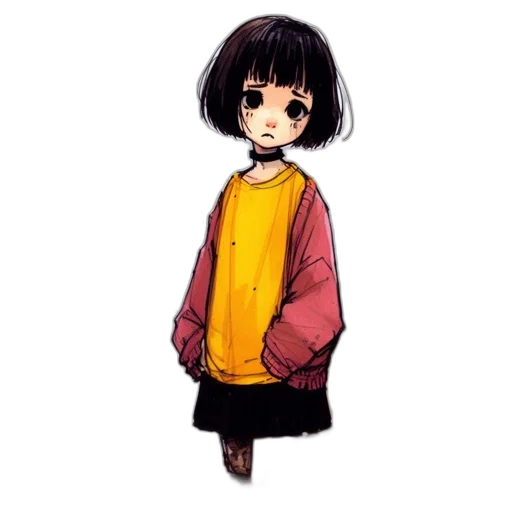 jacket, dress, flower, staff transparent PNG cut-out