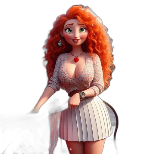 dress, 3d render, concept art, cartoon transparent PNG cut-out