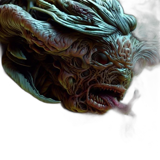 dragon, creature, face, mask transparent PNG cut-out