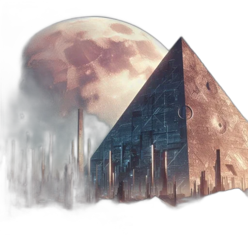 building, concept art, fantasy art, 3d render transparent PNG cut-out