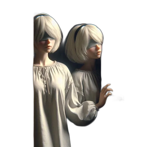 mask, dress, face, hair transparent PNG cut-out