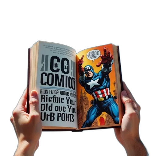 comic book art, concept art, second, image transparent PNG cut-out