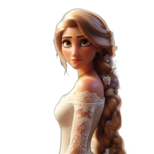 dress, face, crown, jewelry transparent PNG cut-out