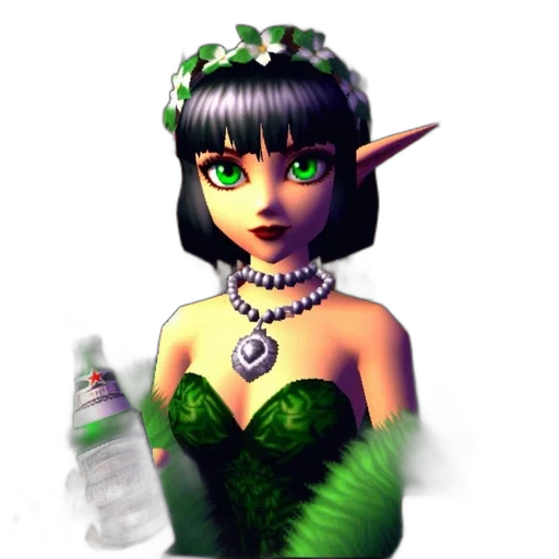 jewelry, dress, bottle, staff transparent PNG cut-out