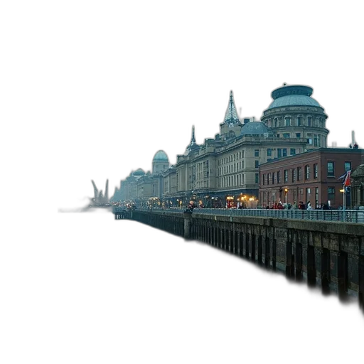 building, umbrella, photorealistic, 3d render transparent PNG cut-out