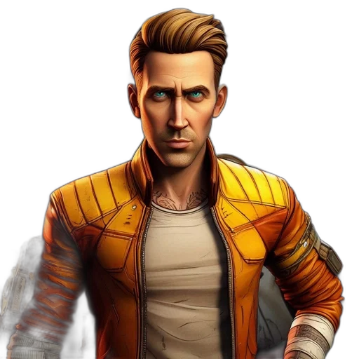 jacket, concept art, comic book art, photorealistic transparent PNG cut-out
