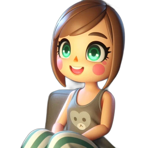 dress, face, creature, staff transparent PNG cut-out