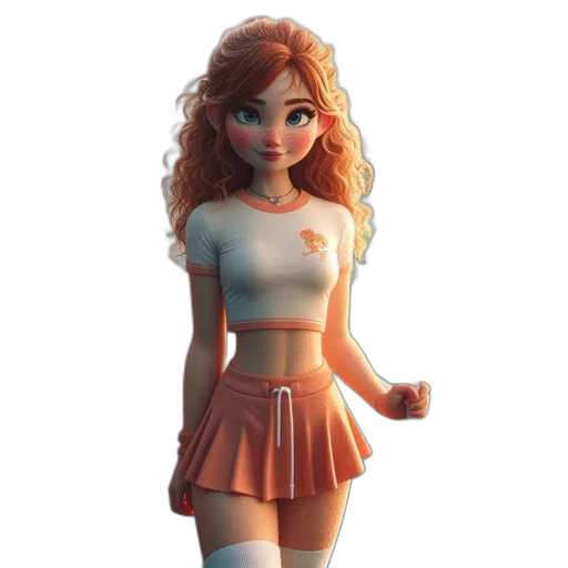 dress, staff, 3d render, concept art transparent PNG cut-out
