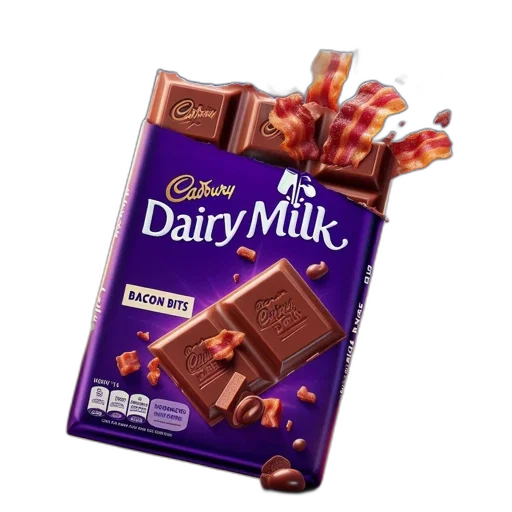 food, 3d render, photorealistic, cadbury transparent PNG cut-out