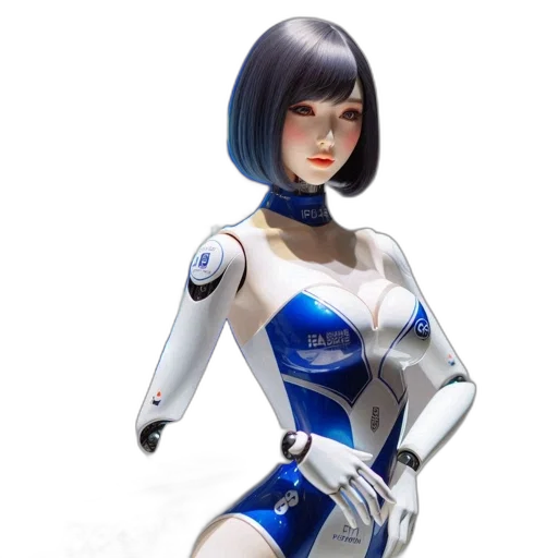 robot, concept art, 3d render, comic book art transparent PNG cut-out