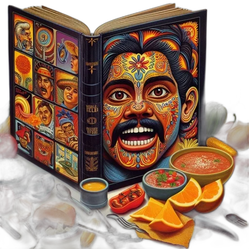 food, mask, photorealistic, open transparent PNG cut-out