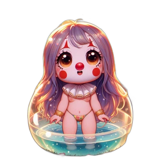 creature, vaporwave, anime, fantasy art transparent PNG cut-out