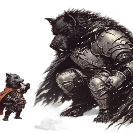 concept art, fantasy art, comic book art, watercolor transparent PNG cut-out