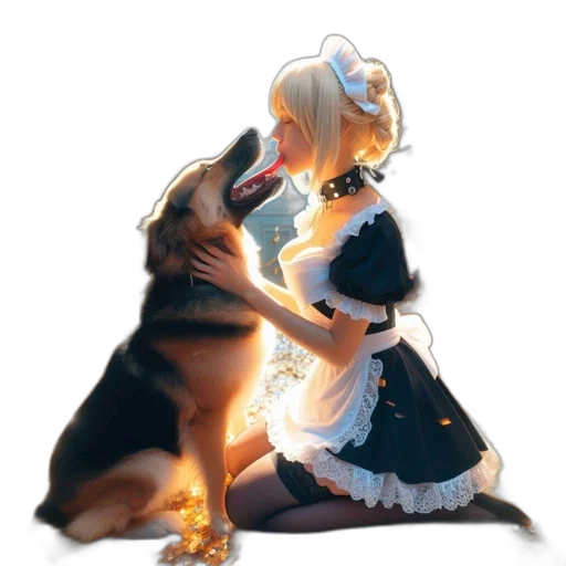 animal, dress, creature, staff transparent PNG cut-out