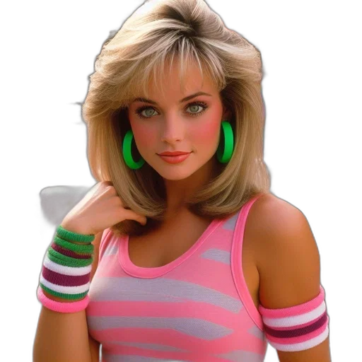 face, jewelry, vaporwave, photorealistic transparent PNG cut-out