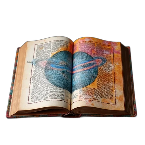 book, shown, black, lettering transparent PNG cut-out