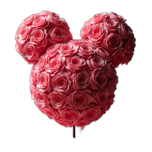 flower, crown, 3d render, photorealistic transparent PNG cut-out