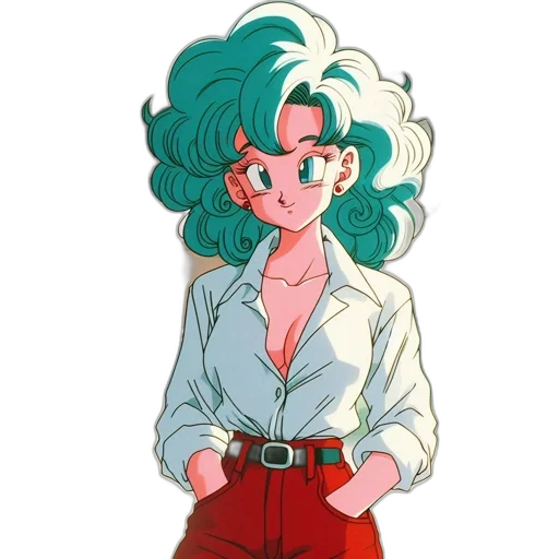 jacket, staff, dress, hair transparent PNG cut-out