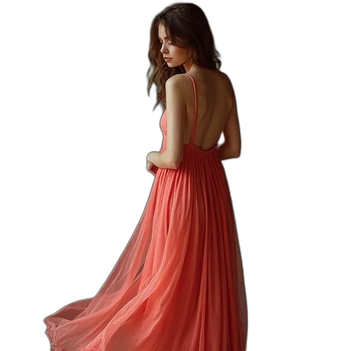 dress, photorealistic, concept art, oil painting transparent PNG cut-out