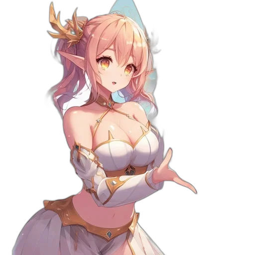staff, crown, dress, dragon transparent PNG cut-out