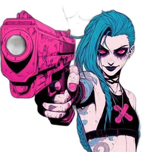 weapon, cyberpunk, comic book art, concept art transparent PNG cut-out