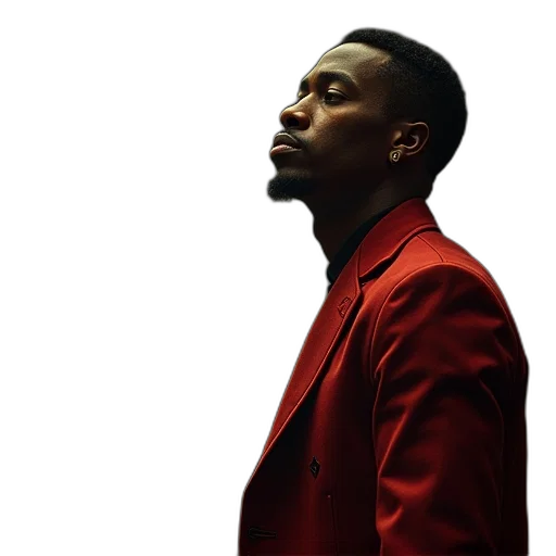 jacket, red, third, trailer transparent PNG cut-out