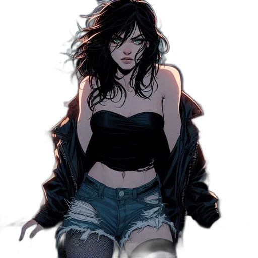 jacket, comic book art, concept art, cyberpunk transparent PNG cut-out