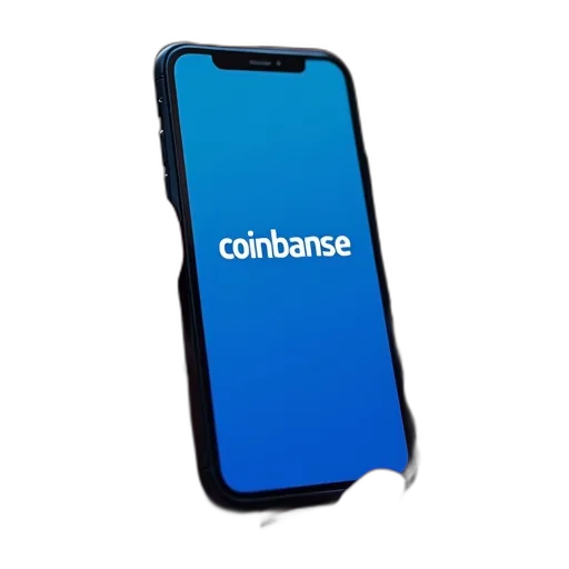 coinbase, app, seen, iphone transparent PNG cut-out