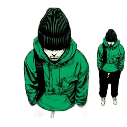 jacket, hat, concept art, 3d render transparent PNG cut-out