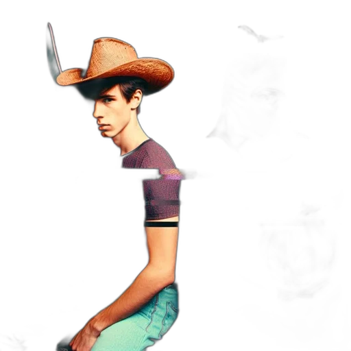 hat, staff, concept art, 3d render transparent PNG cut-out