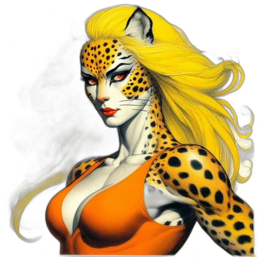 comic book art, fantasy art, concept art, photorealistic transparent PNG cut-out