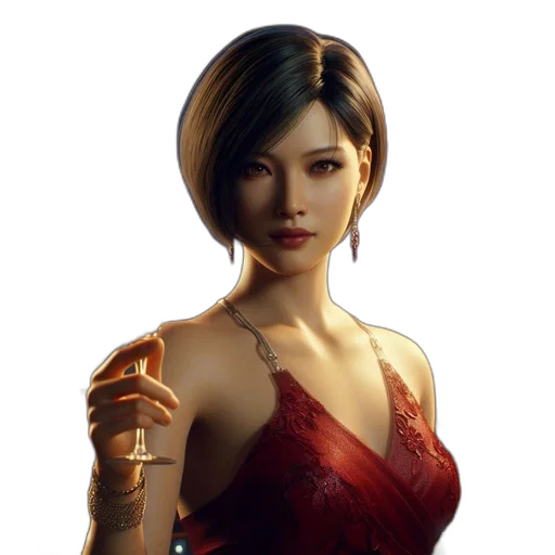 dress, staff, face, concept art transparent PNG cut-out