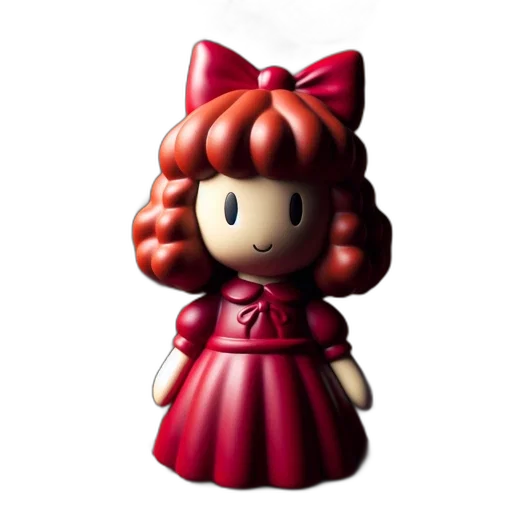dress, hair, 3d render, concept art transparent PNG cut-out