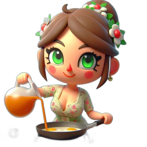 food, staff, jewelry, 3d render transparent PNG cut-out
