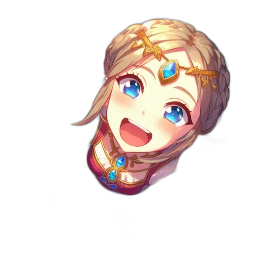 face, crown, staff, weapon transparent PNG cut-out